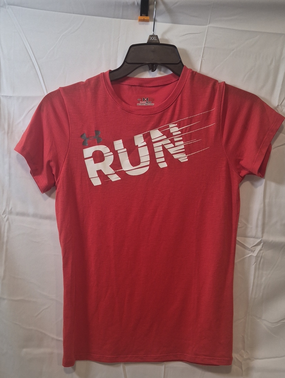 Under Armour Red Short-Sleeve 'RUN' Graphic Performance Tee